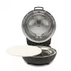 Pizza oven G3FERRARI Pummarola — countertop electric oven, 1200 W, max Ø 28–31 cm, stone baking surface, black/silver
