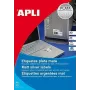 Self-adhesive label APLI 10071 Silver 210x297 mm 20 pcs
