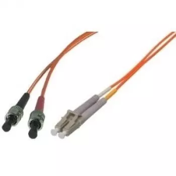 Tecline exertis Connect - Patch-Cable - ST multi-mode (M) to LC Multi-Mode (M) - 2 m - Fibre Optic - 50/125 micrometre - OM2 - orange (85402)