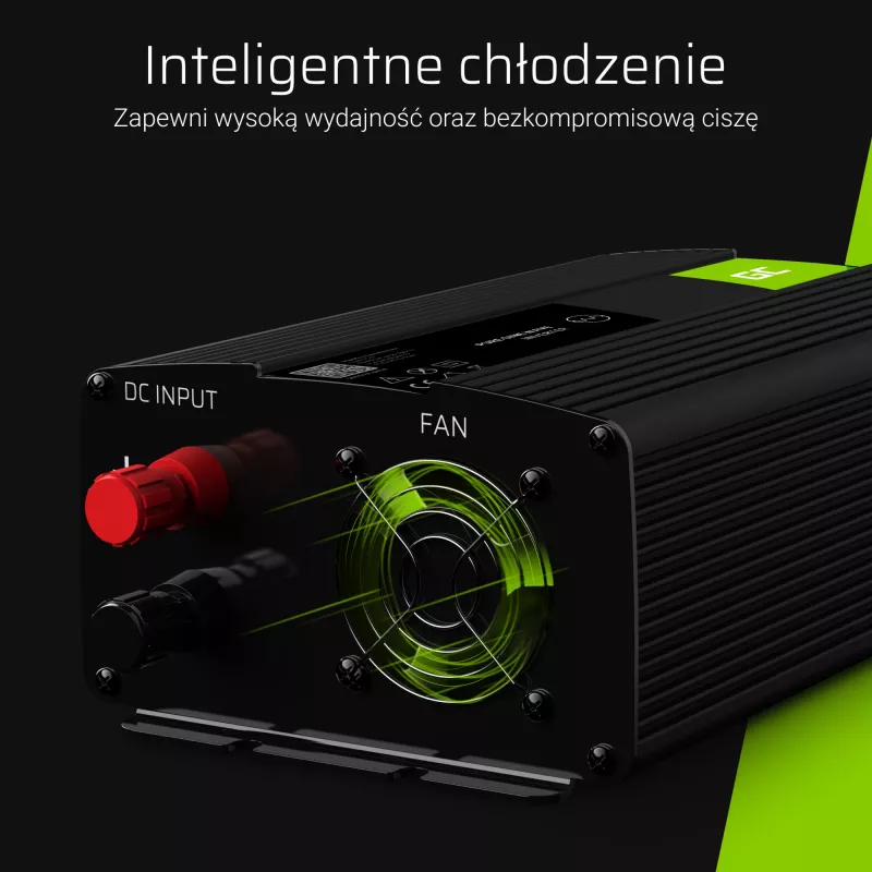 Green Cell® Power Inverter 24V to 230V 300W Black