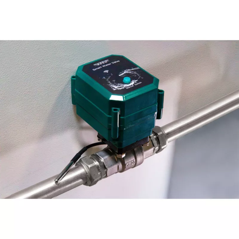 Smart water valve Shelly PbS FrankEver DN25 WLAN Bluetooth for remote control and automation