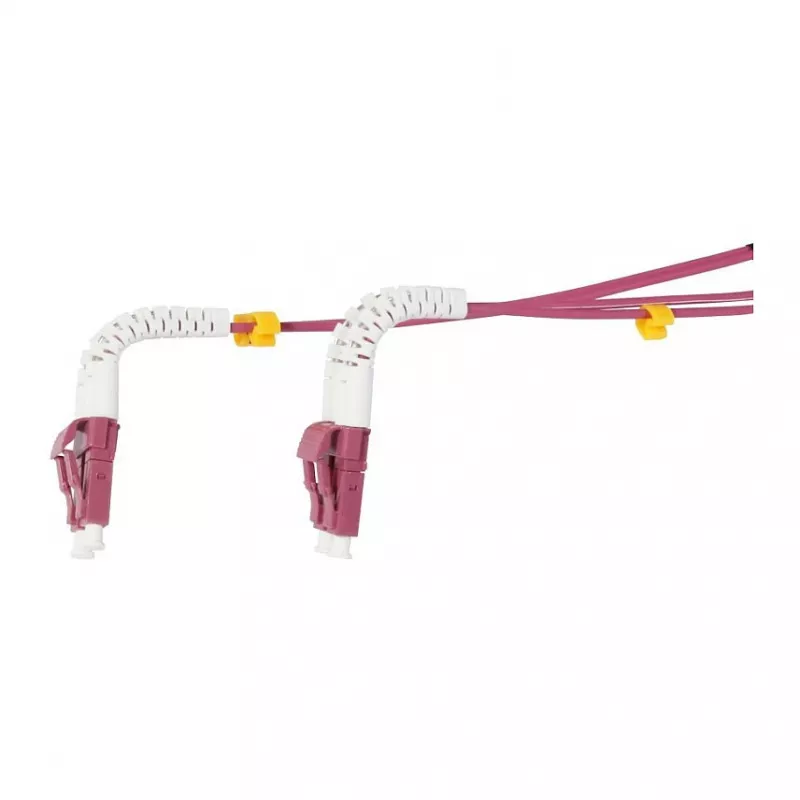Synergy 21 LWL-2-Faser-Patchk. 1.0mtr.LC-LC 50/125um OM4 AD 2mm flexible Knickschutztülle - Multimode-Faser - 1 m