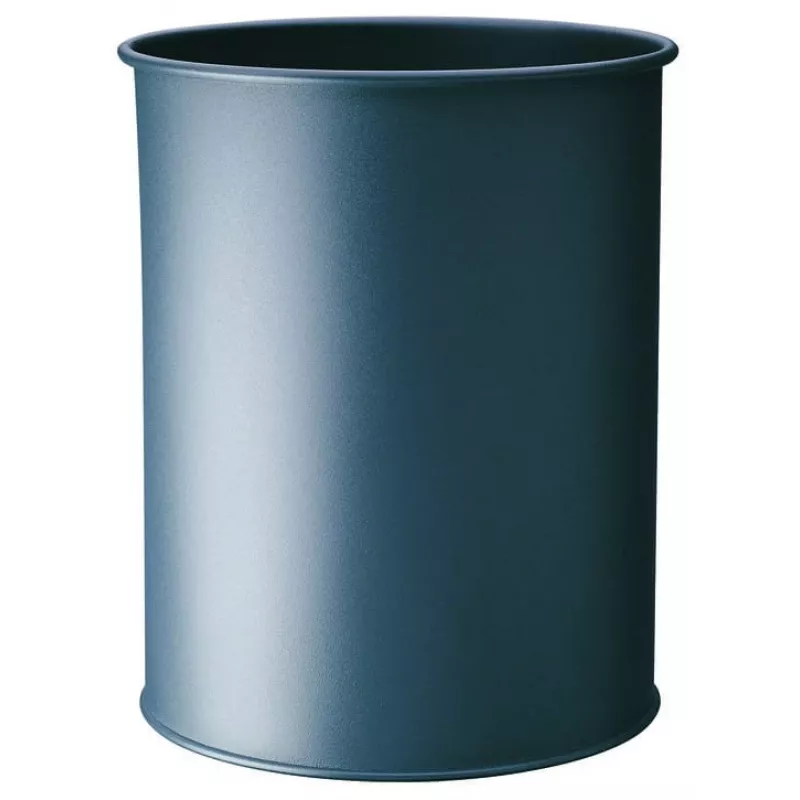 Trash Can Durable 330158 15 L Round Metal Anthracite