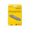 Externes Gehäuse für M.2 für M.2 NVMe PCIe SSD, Laufwerksgehäuse silber, mit USB TypeC und Typ-A Stecker