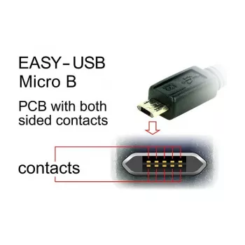 USB cable DeLOCK 83857 USB 2.0 3 m USB A Micro-USB B Black