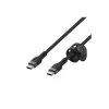 Belkin BOOSTCHARGE PRO Flex USB Cable 3 m USB 2.0 USB C Black (CAB011BT3MBK)