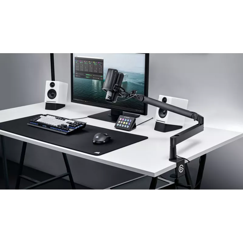 Microphone Arm Elgato Wave Mic Arm Low Profile — adjustable low-profile boom for studio and streaming