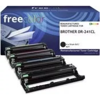 freecolor Toner Brother DR-241CL Drum Kit BK/C/M/Y 15000 Sei remanufactured - remanufactured - compatible (K15725F7)