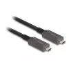 DeLOCK Active Optical USB-C Video + Data + PD Cable 10 m Black