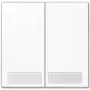 Switch/Wireless faceplate cover Jung LS 995 NA WW — white, compatible with 505 U/509 U/505 TU/509 TU/535 U/539 U/532-4 U, IP44