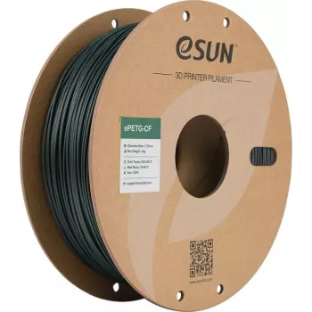 EPETG-CF 1,75mm BLACKISH GREEN 1kg ESUN 3D FILAMENT (EPETG-CF-P175BG1)