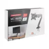Maclean MC-860N Monitor Mount, with Gas Spring, 13-27, 8 kg, Black