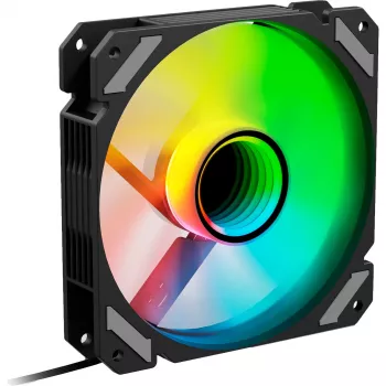 SHARKOON Shark Mirror RGB PWM Reverse 120mm ARGB Fan - Black