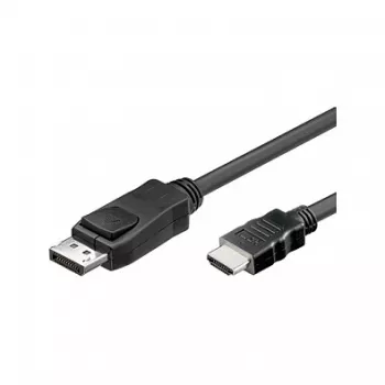Good Connections Connection Cable DisplayPort 1.2 an HDMI - 24K Gold-Plated Contacts - OFC - black - 3m
