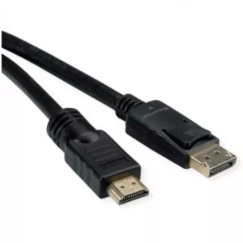 Video Cable Adapter ROLINE 11.04.5776 7.5m HDMI Type A DisplayPort Black