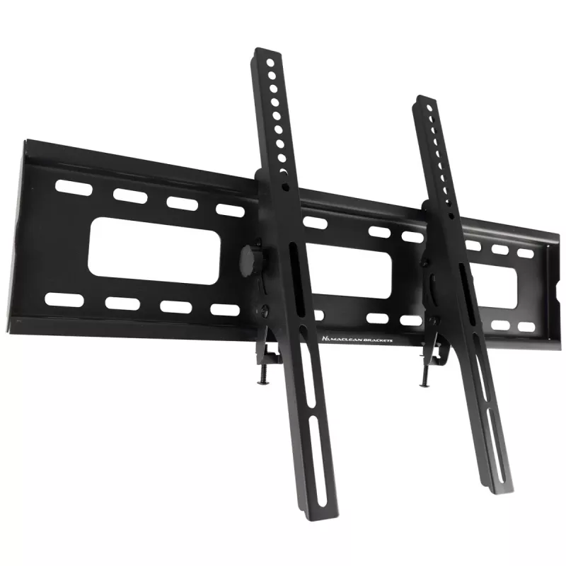 Maclean TV MC-421 Wall Mount Bracket 32 -90 VESA 600x400 80kg Tilting Universal Adjustable Spirit Level Accessories Flat Slim