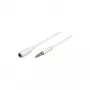 Wentronic Goobay 3,5mm-jack-Extension Cable, White, 5 m - jack 3,5 mm-Plug (4-Pin, Stereo) > jack 3,5 mm-Socket (4-Pin, Stereo) (62364)