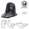 Backpack XDDESIGN Bobby Hero Small, anti-theft, 11.5 L, tablet up to 12.9 inch, PET/foam, black