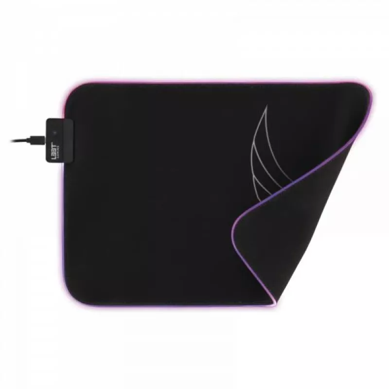 L33T Gaming 160405 Karlvagn RGB Gaming mousepad, Medium-size, Fast surface. 355 x 255 x 3 mm, Black