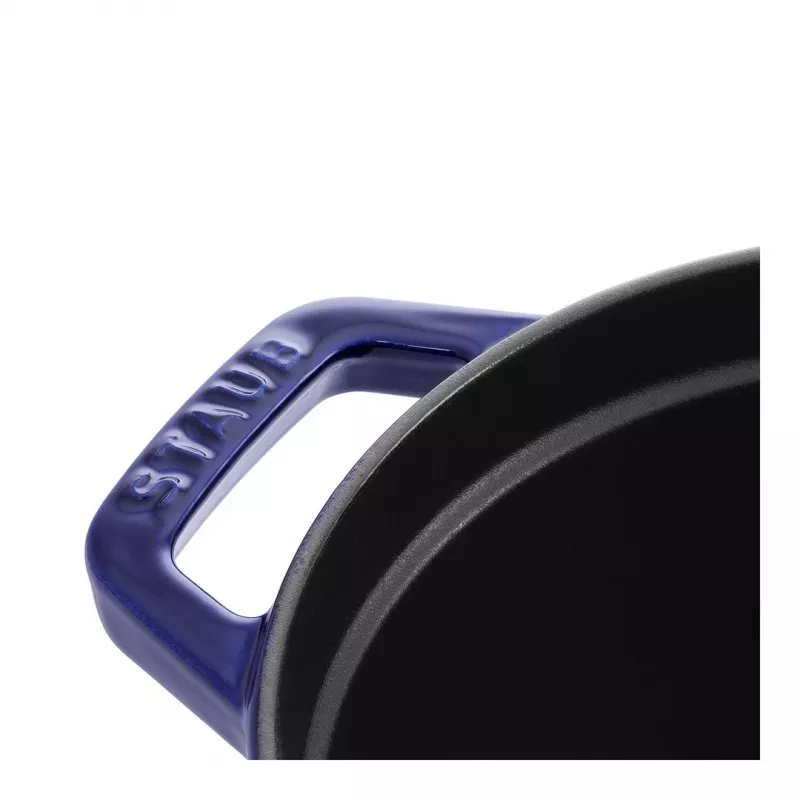 Cast iron cocotte Staub 4.25 L, 29 cm, blue