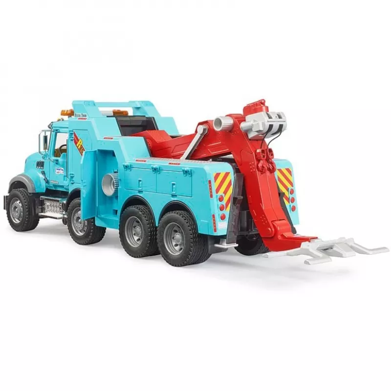 BRUDER Tow truck MACK Granite model with light and sound module 02831, accessory for 1:16 scale vehicles