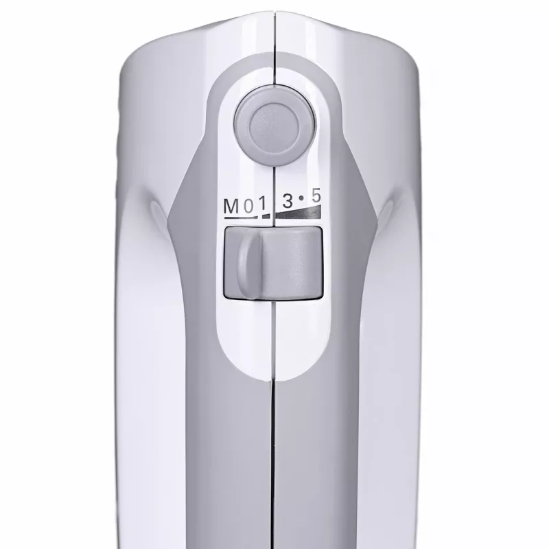 Hand mixer Bosch MFQ36480 – 450 W, 5-speed with turbo, grey/white, beaters and dough hooks