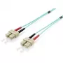 Equip SC/SC Fiber Optic Patch Cable, OM3, 1.0m