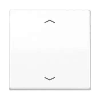 Wall plate / switch cover Jung AS101PWW, plastic screwless design, 1 piece