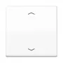 Wall plate / switch cover Jung AS101PWW, plastic screwless design, 1 piece