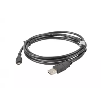 USB 2.0 cable LANBERG CA-USBM-10CC-0018-BK, Micro-USB B to USB A, 1.8 m, black