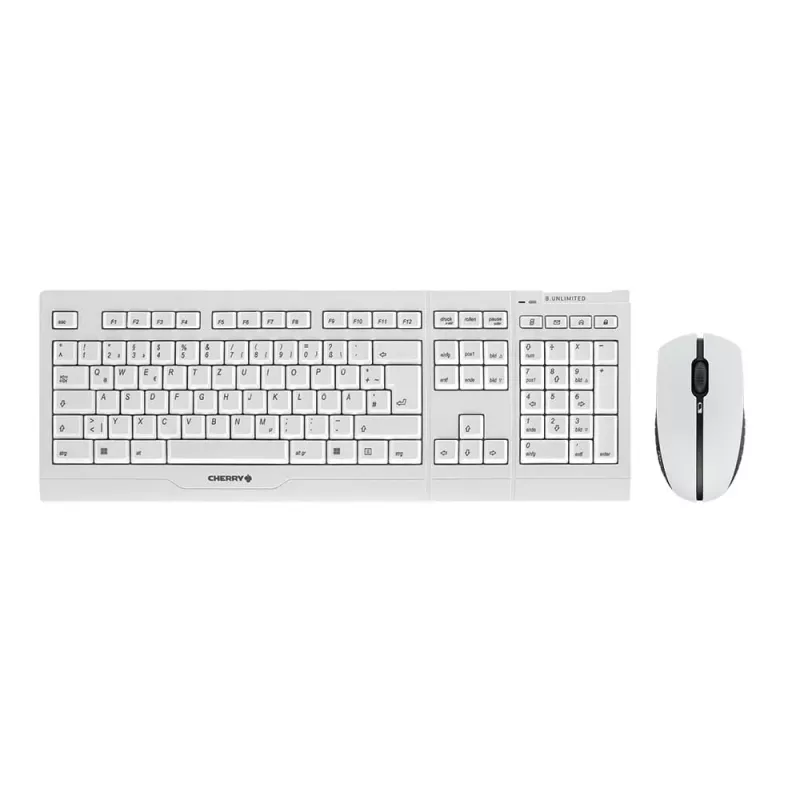 CHERRY B.UNLIMITED 3.0 keyboard Mouse included Office RF Wireless German Grey