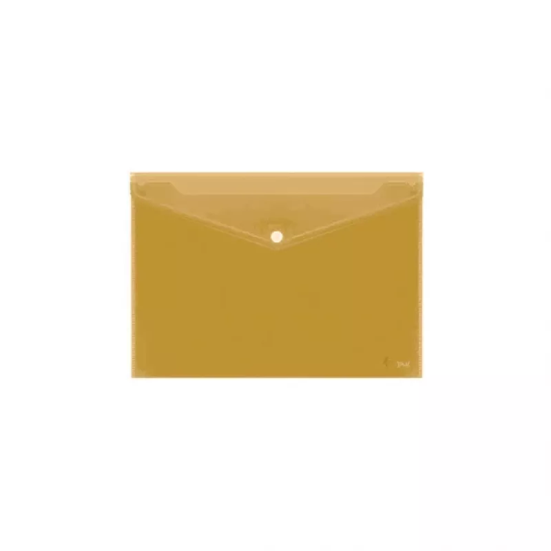 Envelope with print Forpus, A4, plastic, yellow, transparent