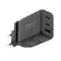 Wall Charger Tellur TLL151451 65W, 3-port (2x USB-C, 1x USB-A)