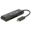 DeLOCK USB2.0 Card Reader USB Type-C male 5 Slots - Card Reader - All-in-one (Multi-Format) - USB-C (91739)