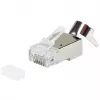 Shielded RJ45 plug EQUIP Cat 8.1, male, silver, 50 pcs, 11.7×22.5 mm, 3.7 g