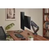 Monitor Arm up up Economical Interactive Counterbalance Dual Monitor Arm Matte Black VESA 75x75/100x100
