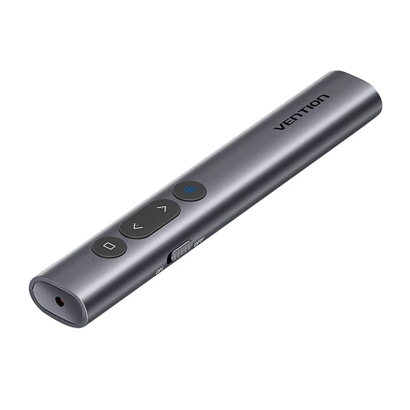 Wireless laser pointer Vention KQIH0 — red laser, maximum range 50 m, USB interface, lightweight PVC body