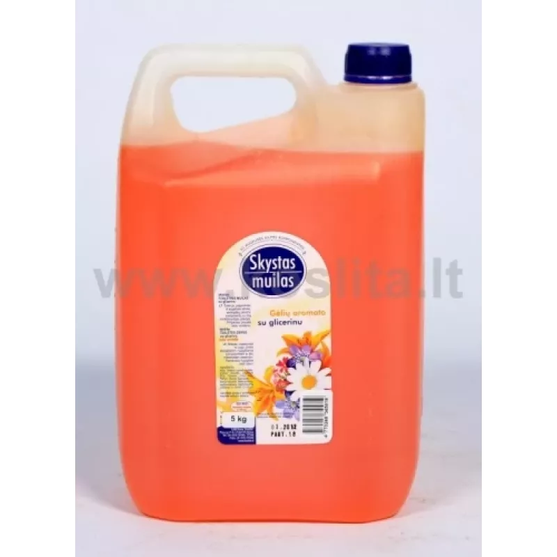Soap, liquid, with glycerin, floral fragrance 5l