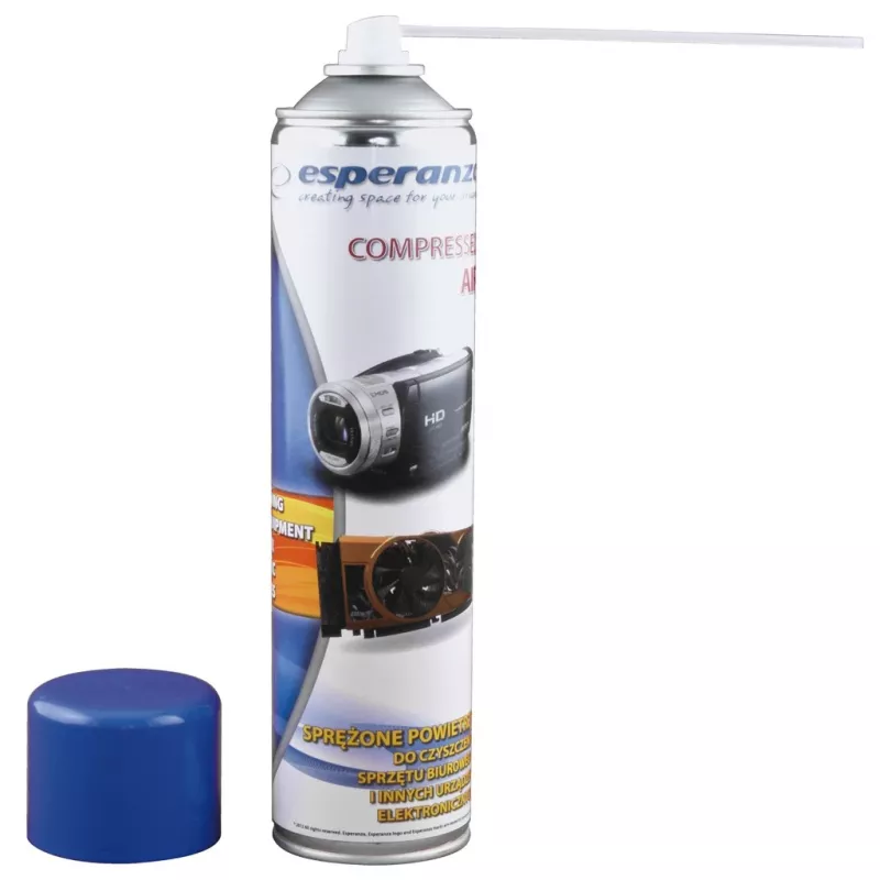 Compressed Air Duster ESPERANZA ES118 600 ml, Blue/White, 1 pc