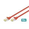 Network Cable Digitus CAT 6A S/FTP RJ-45 2m Red