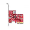 DeLOCK PCI Express x4 Card USB 10 Gbps Type-C Type-A Low Profile