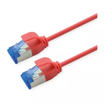 ROLINE Patch Cable Cat.6A (Class EA) S/FTP (PiMF), LSOH, PoE, Red, 1 m