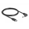 DeLOCK 85393 power cable Black 1.5 m USB C 3.5 x 1.35 mm