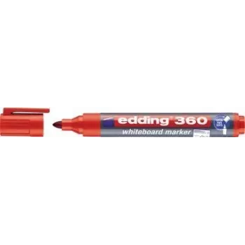 Marker Edding e-360 red — dry-wipe whiteboard marker, dual tip 1.5 mm & 3 mm