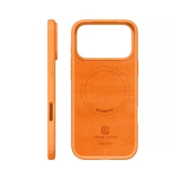 Protective MagSafe case Crong for iPhone 17 Pro — orange