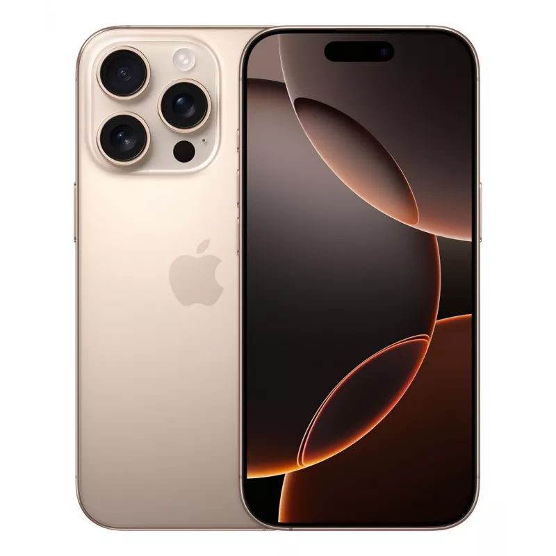 Smartphone Apple iPhone 16 Pro 6.3 inch 512GB, A18 Pro, 48MP, Dual SIM, IP68, Sand