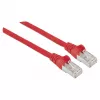 Intellinet Network Patch Cable, Cat6, 0.5m, Red, Copper, S/FTP, LSOH / LSZH, PVC, RJ45, Gold Plated Contacts, Snagless, Booted, Lifetime Warranty