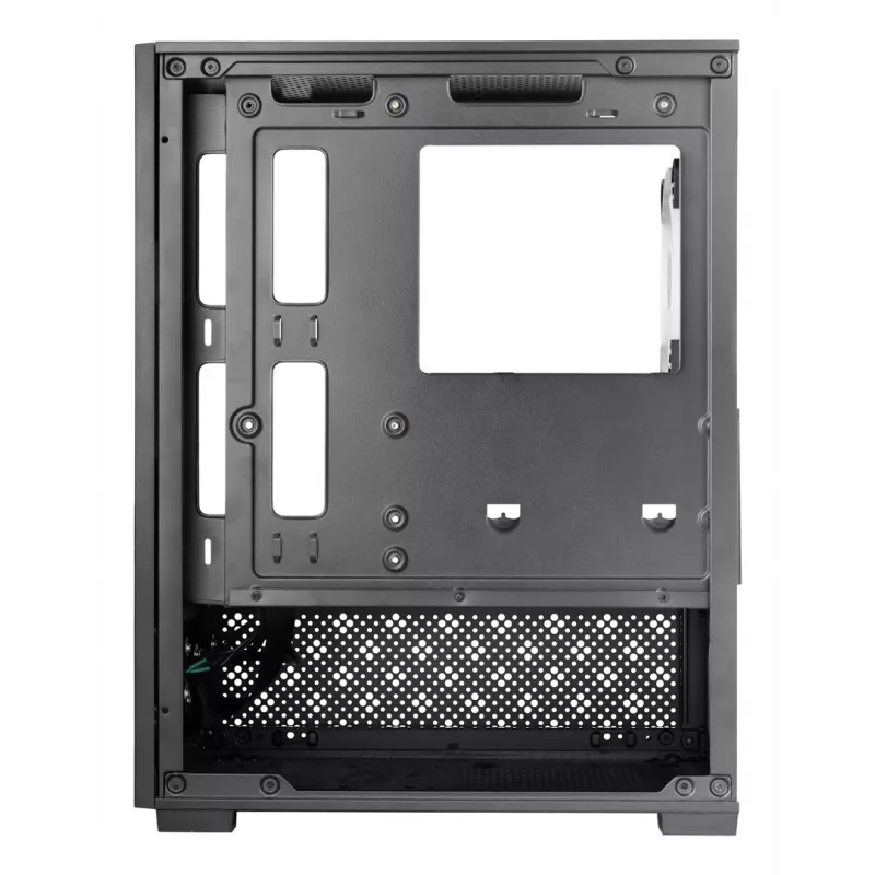 Mini Tower PC case TACENS Mars Gaming MC-SE2 — Mini-ITX / Micro-ATX, black, side window, bottom PSU, supports 2x2.5 inch + 1x3.5 inch