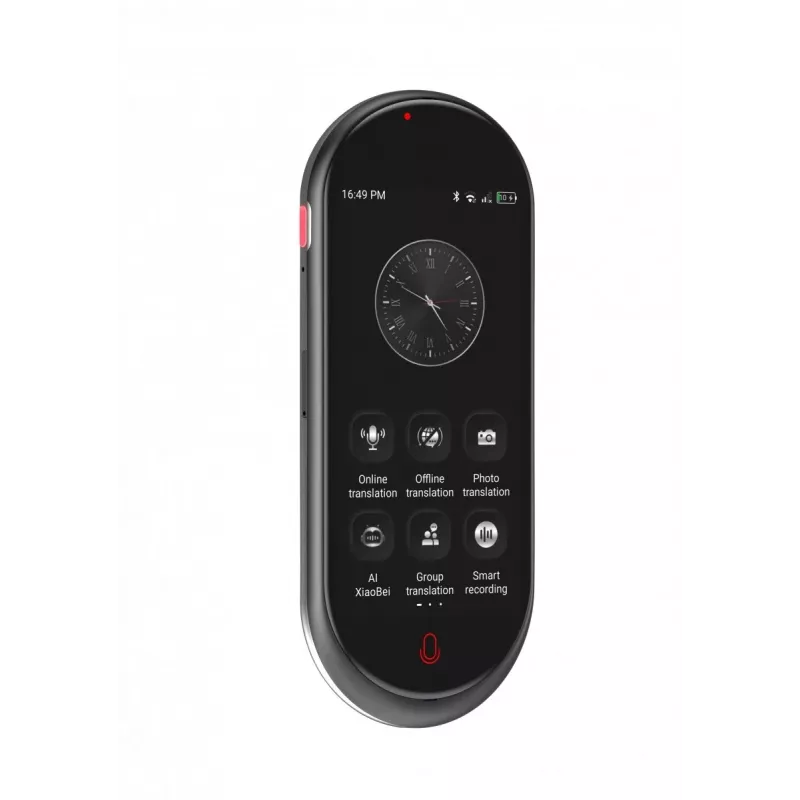 Portable voice translator MAXCOM MT100 4G, multilingual speech translation, compact handheld device