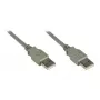 GoodConnections Connection Cable USB 2.0 Plug A to plug A, Grey, 0,5m,